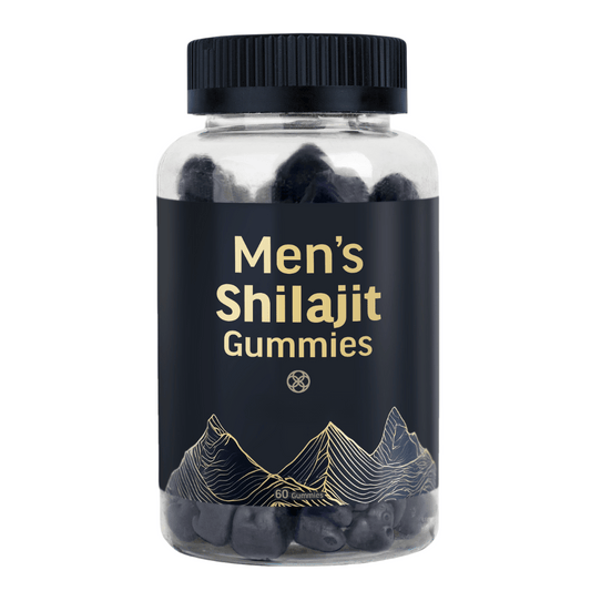 Himalayan Shilajit Gummies for Men - 30 Count - 500mg 10:1 Extract - Natural Fruit Flavor