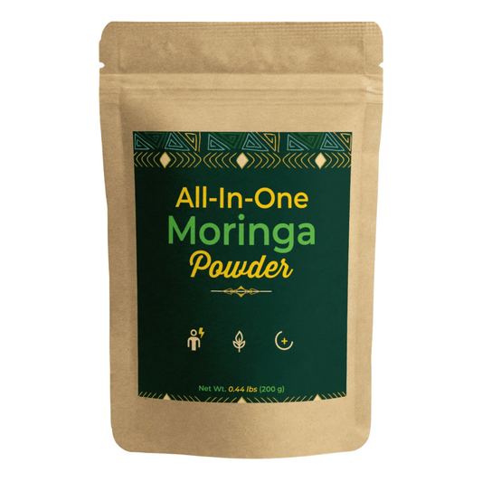 Organic Moringa Leaf Powder - 3X Concentrated - 200g (40 Servings) - Pure Moringa Oleifera